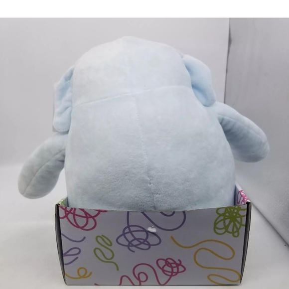Belly Doodles Elephant Plush with LED Pen Light Blue Doodle Write On Belly Toy - Picture 5 of 6